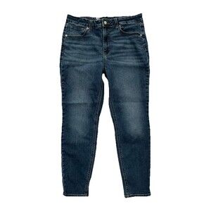 No Boundaries Women's Size 14 High Rise Skinny Jeans Dark Wash Stretch Blue